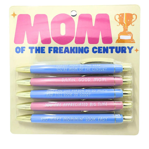 FUN CLUB - Mom Of The Freaking Century Pen Set (mothers day, gift) (Cop
