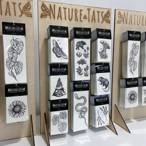 NatureTats - Temporary Tattoo Display Stand - Tall