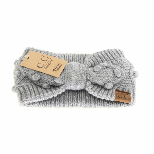 C.C Beanie - Bobble Knit C.C Head Wrap HW3836