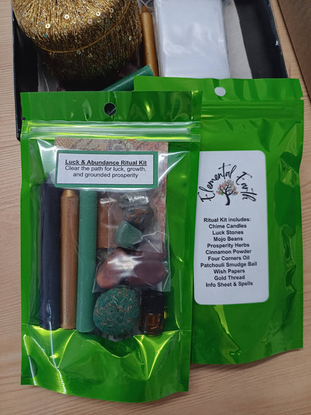 Elemental Earth Shop - Luck & Abundance Ritual Kit