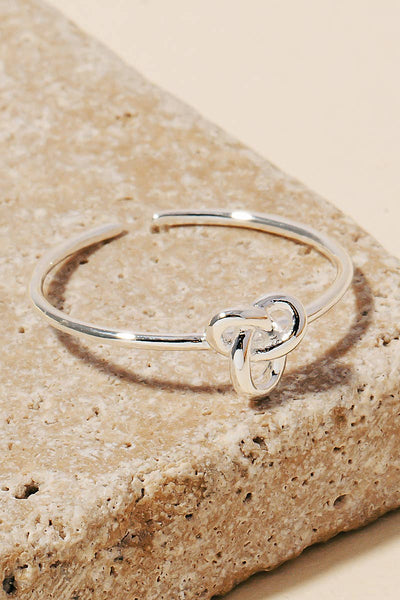 Anarchy Street - Dainty Metallic Knot Band Ring