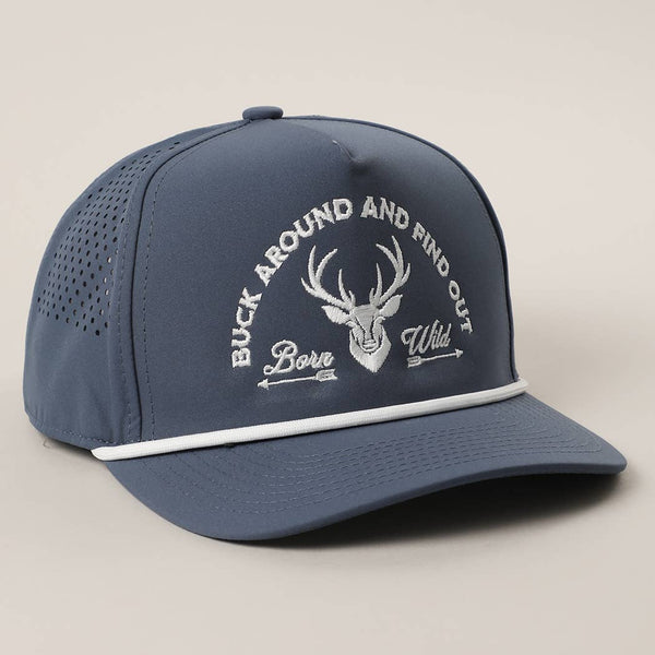 Fashion City - Buck Around And Find Out Embroidered Premium Trucker Hat