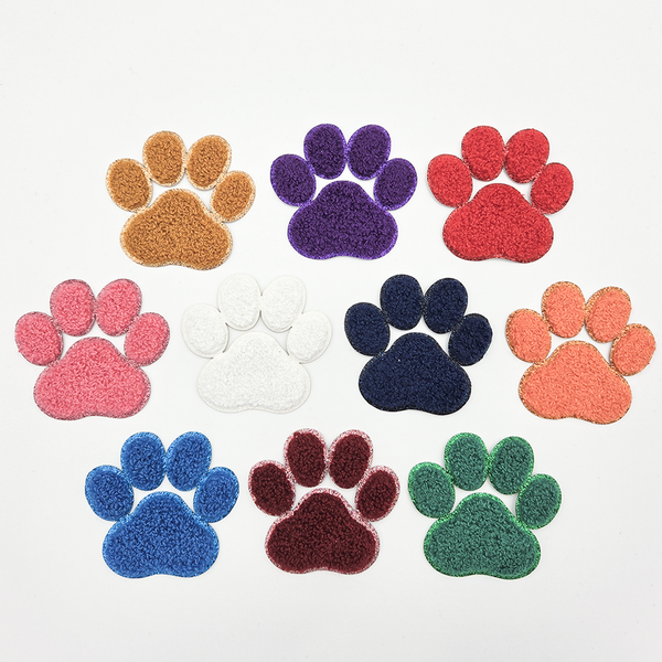 Trendy Transfers - Chenille Paw Print HAT/POCKET Patch