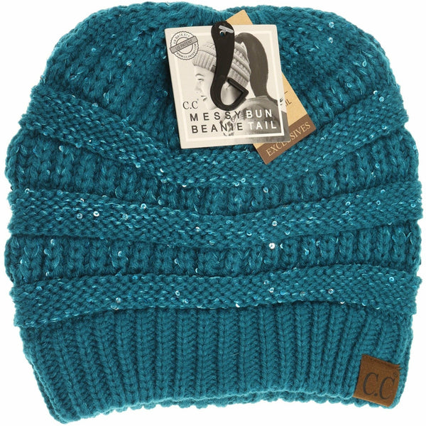C.C Beanie - Sequin CC Beanie Tail Beanie MB730