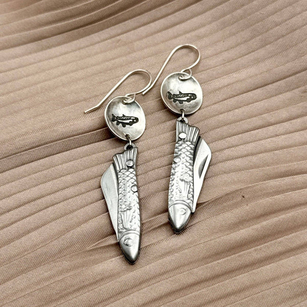 Fluff Hardware - Handmade Backcountry Feeesh Earrings