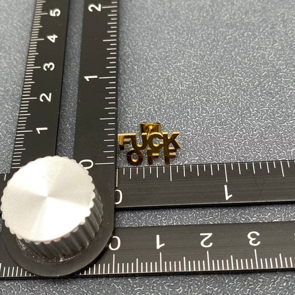 Mio Queena - 'FUCK OFF' Stainless Steel Ear Studs