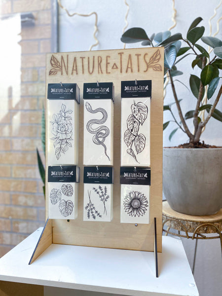 NatureTats - Temporary Tattoo Display Stand - Tall