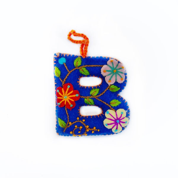 Ornaments 4 Orphans - Colorful Letter Ornament Bundle BHJKNR, 6 Pack