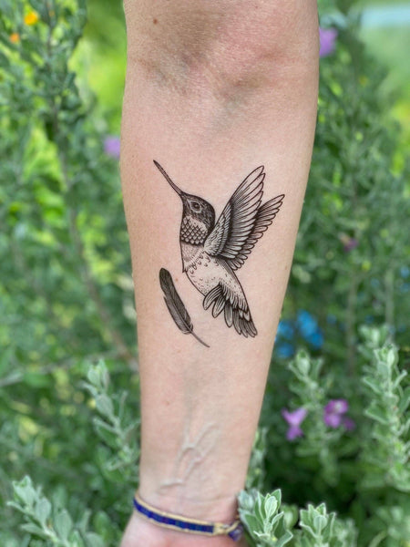 NatureTats - Hummingbird Temporary Tattoo