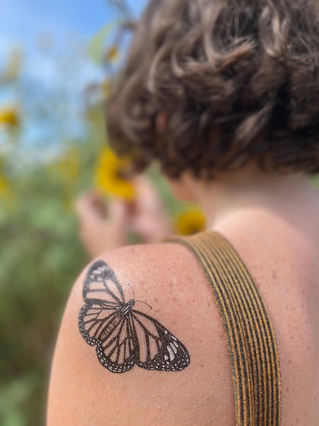 NatureTats - Monarch Butterfly Temporary Tattoo