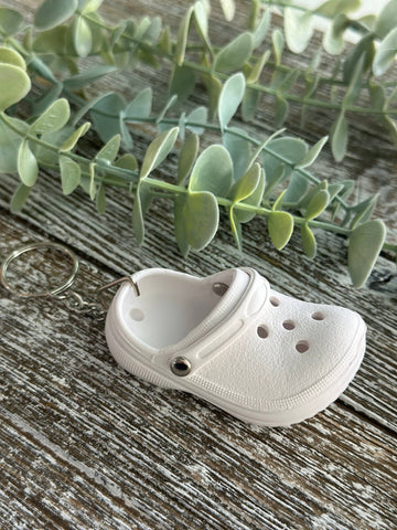 Harris Girls & Co. - Little Lyle Shoe Keychain "White"