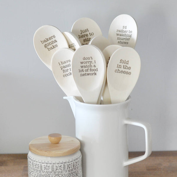 Wooden Spoons With Funny Phrases