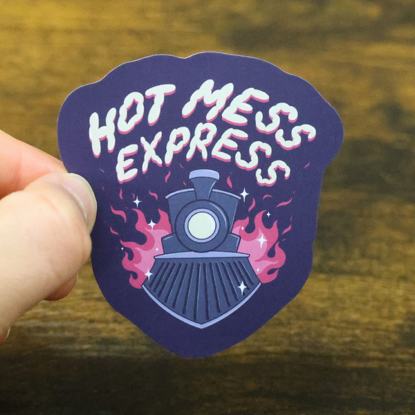Sleazy Greetings - Hot Mess Express Funny Vinyl Sticker