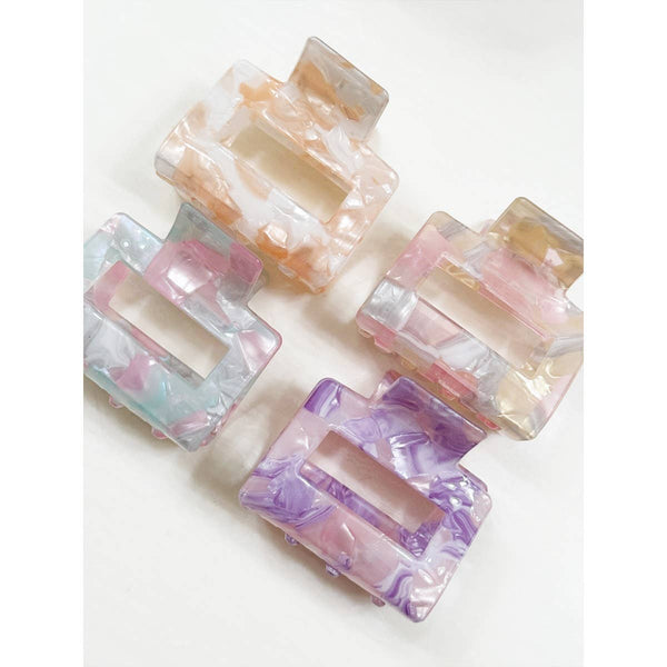 Love and Repeat - Marble Tortoise Acrylic Medium Hair Claw Clip