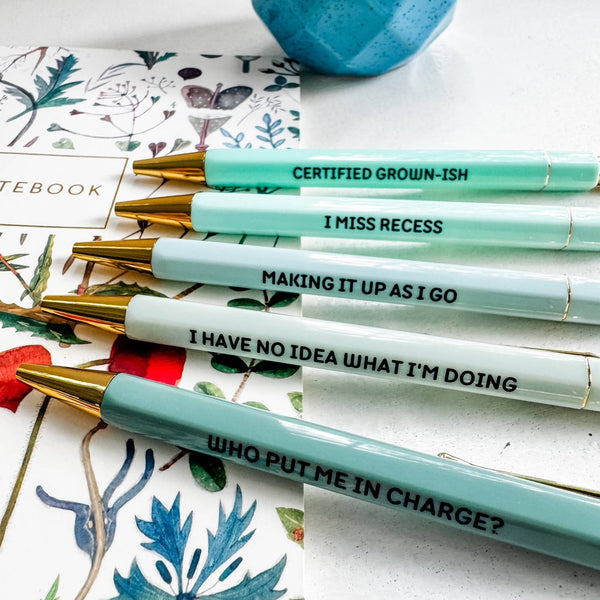 Moonlight Makers - Adulting In Progress - Pen Set - Funny Gift