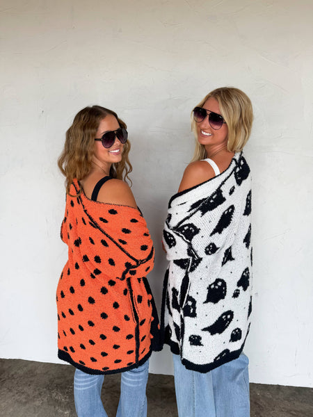 BLAKELEY - PREORDER- BOO CREW REVERSIBLE CLOUD CARDIGAN
