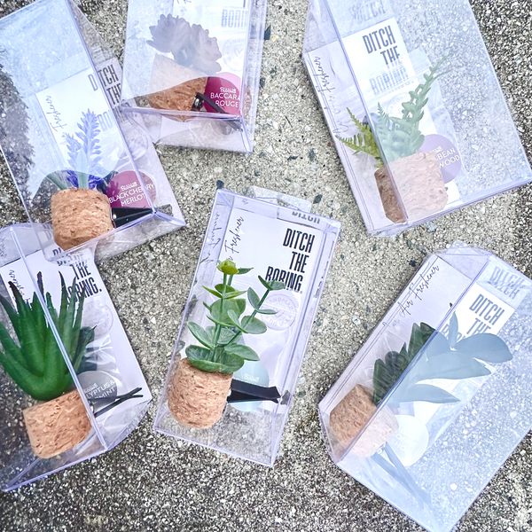 Vroom Blooms - Plant Car Vent Clip Air Freshener Diffuser (Reusable): Random - Warm & Woodsy / Random Plant