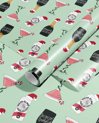 Sammy Gorin LLC - Christmas Drinks & Cocktails, Gift Wrap Wrapping Paper