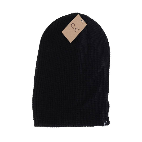 C.C Beanie - Unisex Waffle Knit Cuffed/Slouchy C.C. Beanie HTM4022