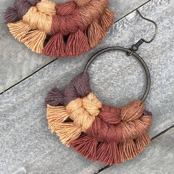 HK Macrame Jewelry - Multicolored Sm - Fall Mix 1