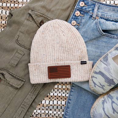 Trendy Transfers - American Flag Leather Hat Patch