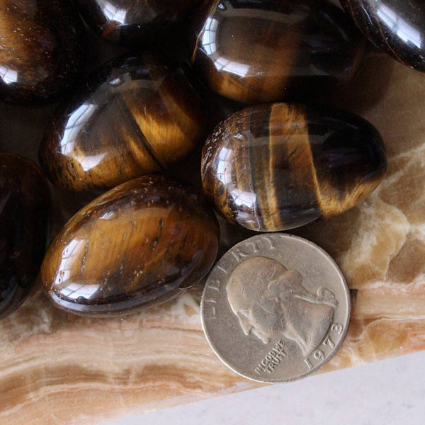Pebble House - Tiger's Eye Mini Egg (Crystals & Stones)