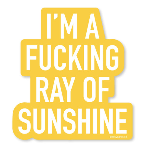 Classy Cards Creative - Ray of Sunshine Vinyl Sticker