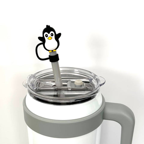 iconic mi - Straw Cover Black Penguin 10mm