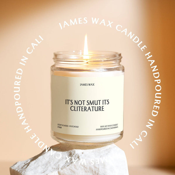 James Wax - Feminist Gift It's Not Smut its Cliterature Candle