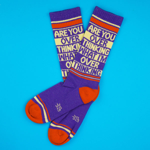 Gumball Poodle - Are You Over Thinking What I'm Over Thinking? Gym Crew Socks