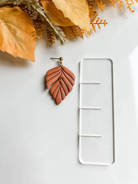 Mellow Dove Designs - Neutral Fall Leaf Dangle | Autumn Boho Clay Earrings