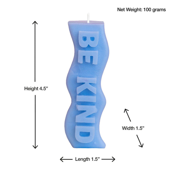Candle Lume - Be Kind Pillar Candle: Light Purple