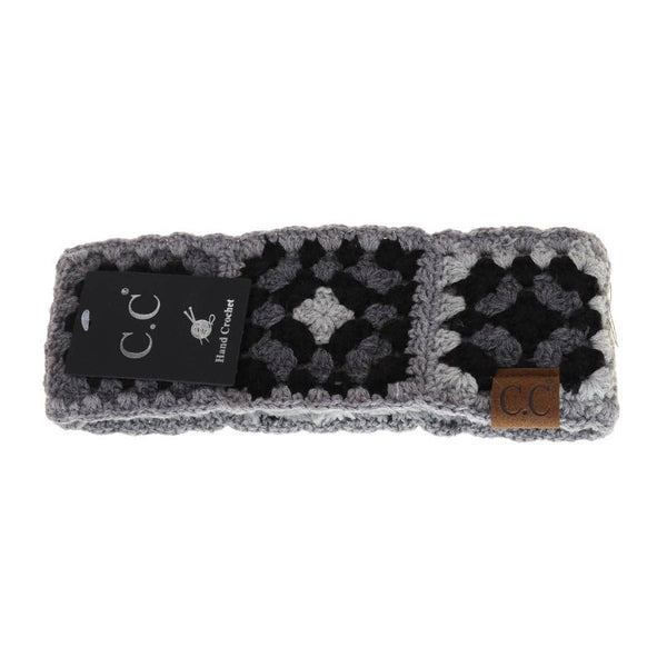 C.C Beanie - Fuzzy Lined Multi-Color Crochet Fashion Headband for Women