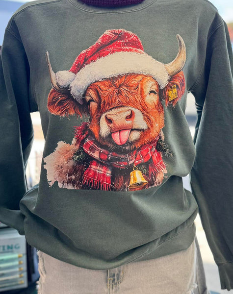 CHRISTMAS HIGHLAND COW TONGUE