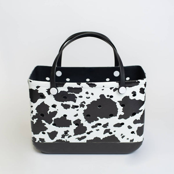 American Farm Company - Cow Print Beach Rubber Durable Tote Bag