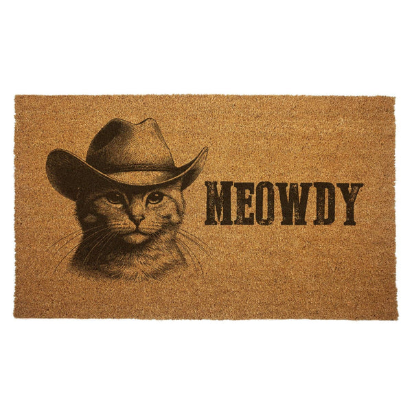 Shady Front - Cowboy Cat "Meowdy" Door Mat