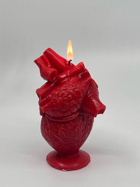 Candle Lume - Anatomical Heart Candle: Red