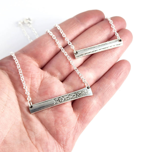 Midnight Jo - Mixed Bag Dainty Spoon Bar Necklace