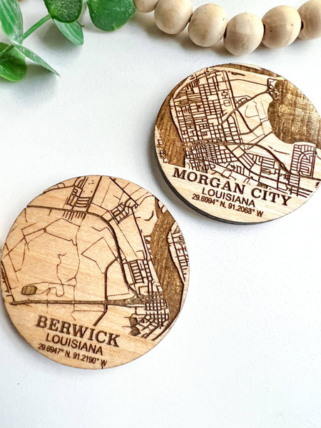 Geaux Magnolia - Map Custom Magnet
