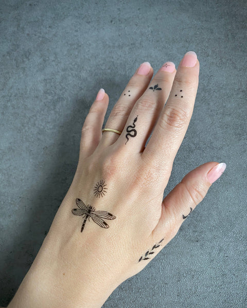 NatureTats - Tiny Wonders Temporary Tattoo Set