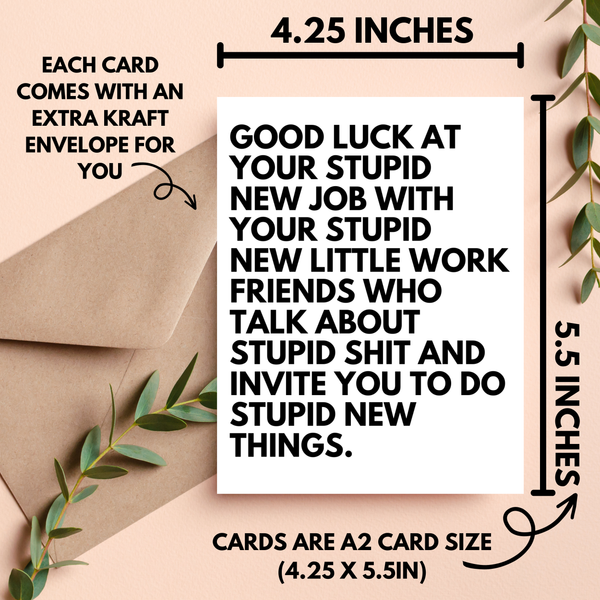 As Told By Ellie - Coworker or Boss Leaving Gift, New Job Card for Friend