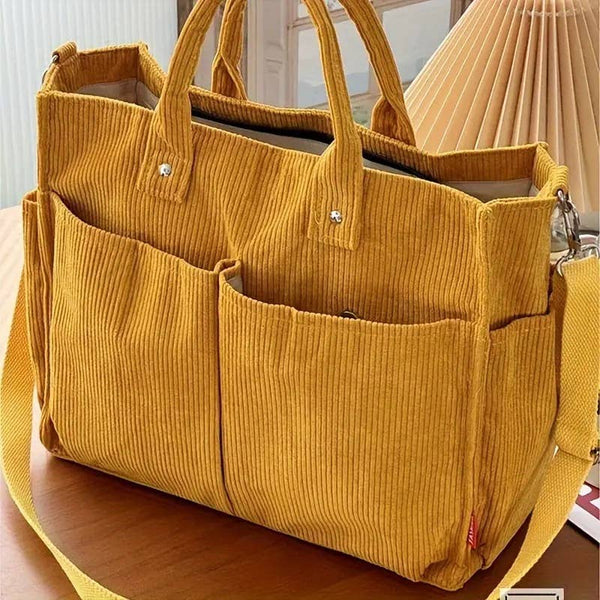 Kate Tuesday Jewelry - Fall Corduroy Tote Bags