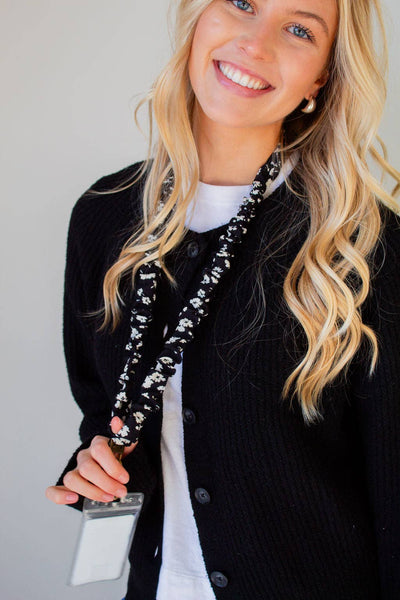 Shop Andi - Onyx Floral Lanyard