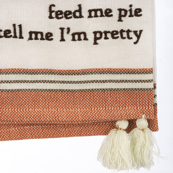 Primitives by Kathy - Feed Me Pie & Tell Me I'm Pretty Kitchen Towel