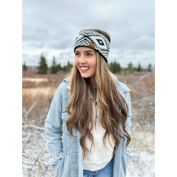 C.C Beanie - Aztec Printed Women's Fashion Headband