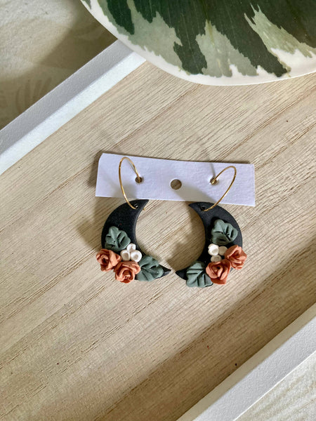 Terra Made - Textured boho dangle earrings