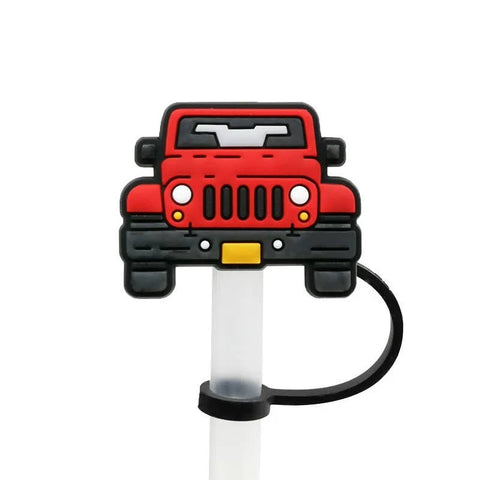 iconic mi - Straw Cover Red Jeep 10mm