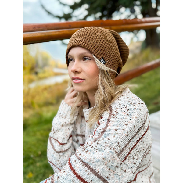 C.C Beanie - Unisex Waffle Knit Cuffed/Slouchy C.C. Beanie HTM4022