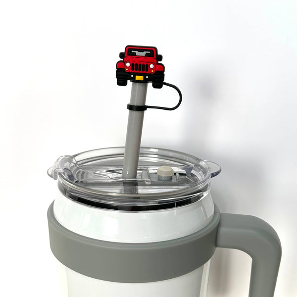 iconic mi - Straw Cover Red Jeep 10mm