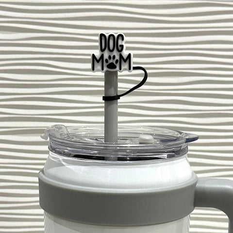 iconic mi - Straw Cover Dog Mom 10mm